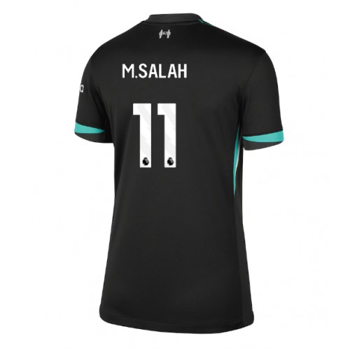 Fotballdrakt Dame Liverpool Mohamed Salah #11 Bortedrakt 2024-25 Kortermet